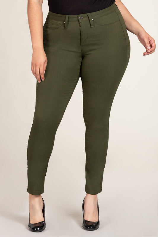 Le pantalon ultra stretch essentiel - Olive