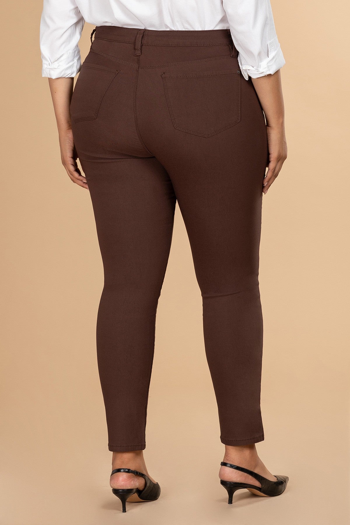 Le pantalon ultra stretch essentiel - Cocoa