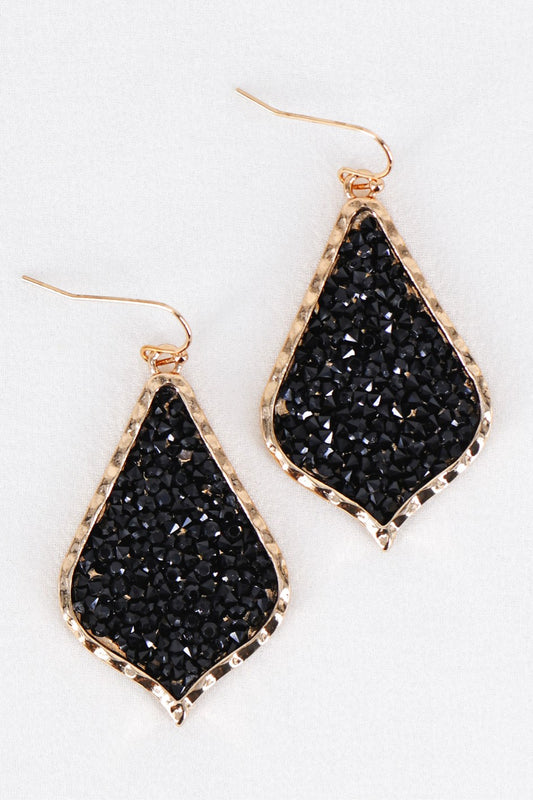 Slotting earrings (black)