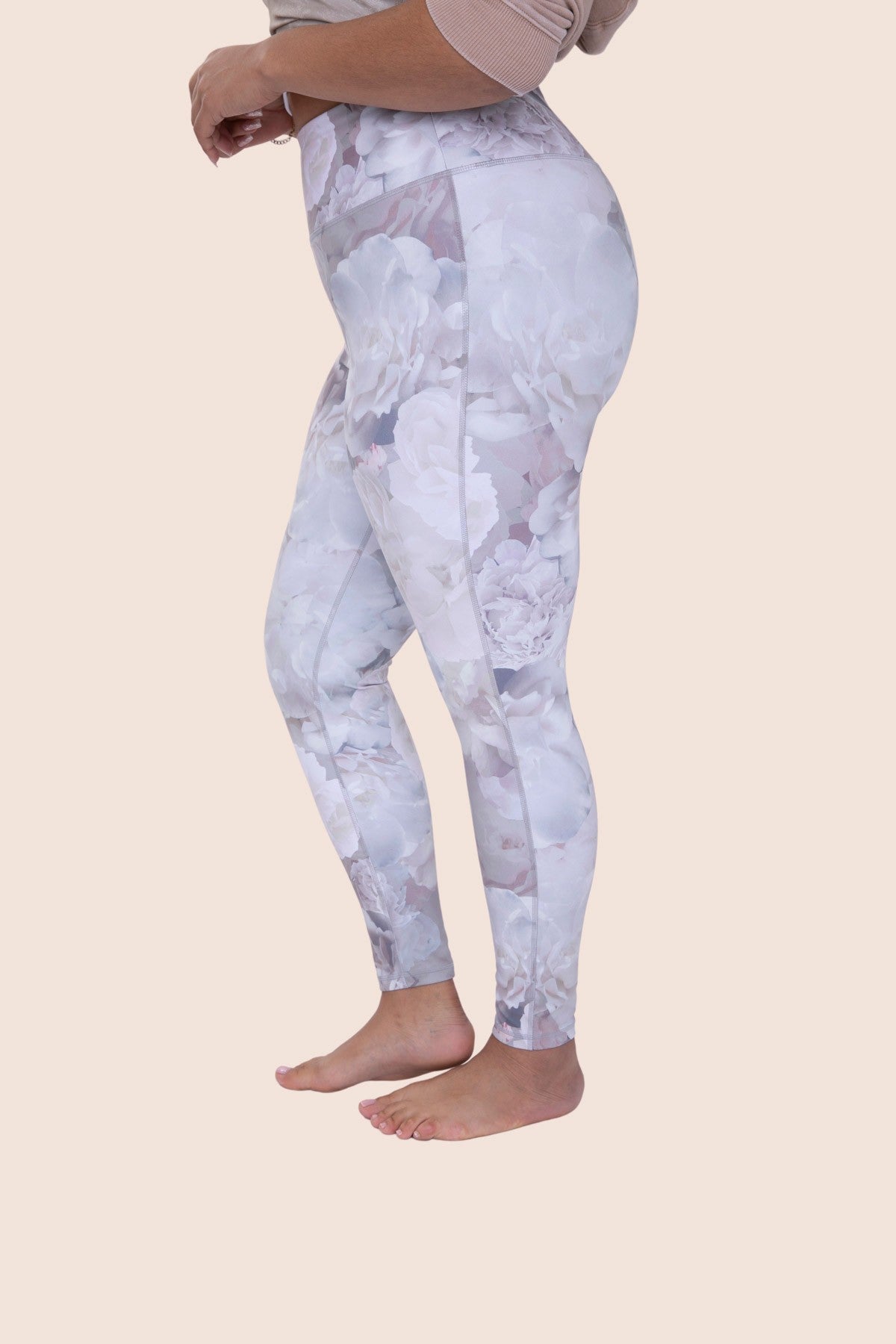 Floral sport leggings (belly control)