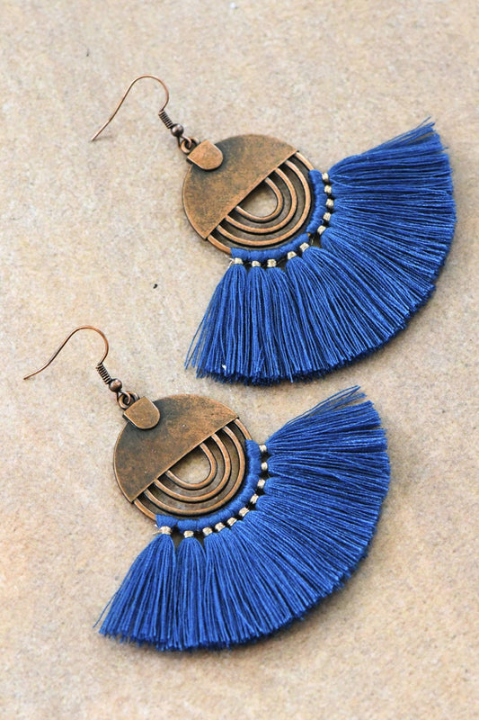 Boucles d’oreilles Boho chic - Bleu