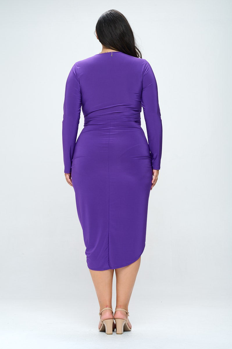 La robe ultra flatteuse - violet