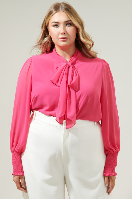 PRÉVENTE  - Blouse Juliette Fuschia