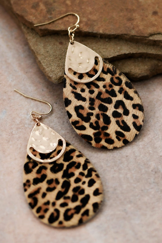 Animal haired earrings