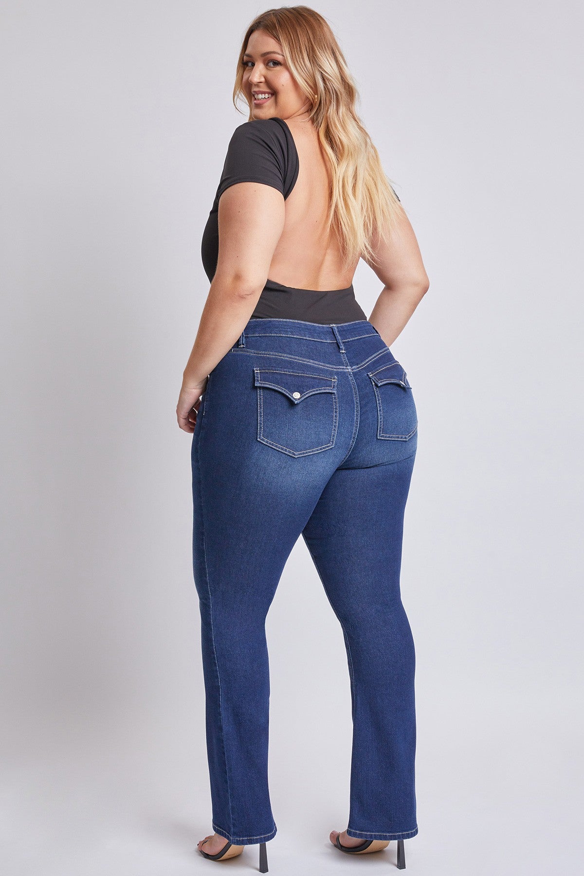 Jean bootcut Mélodie (bleu foncé)