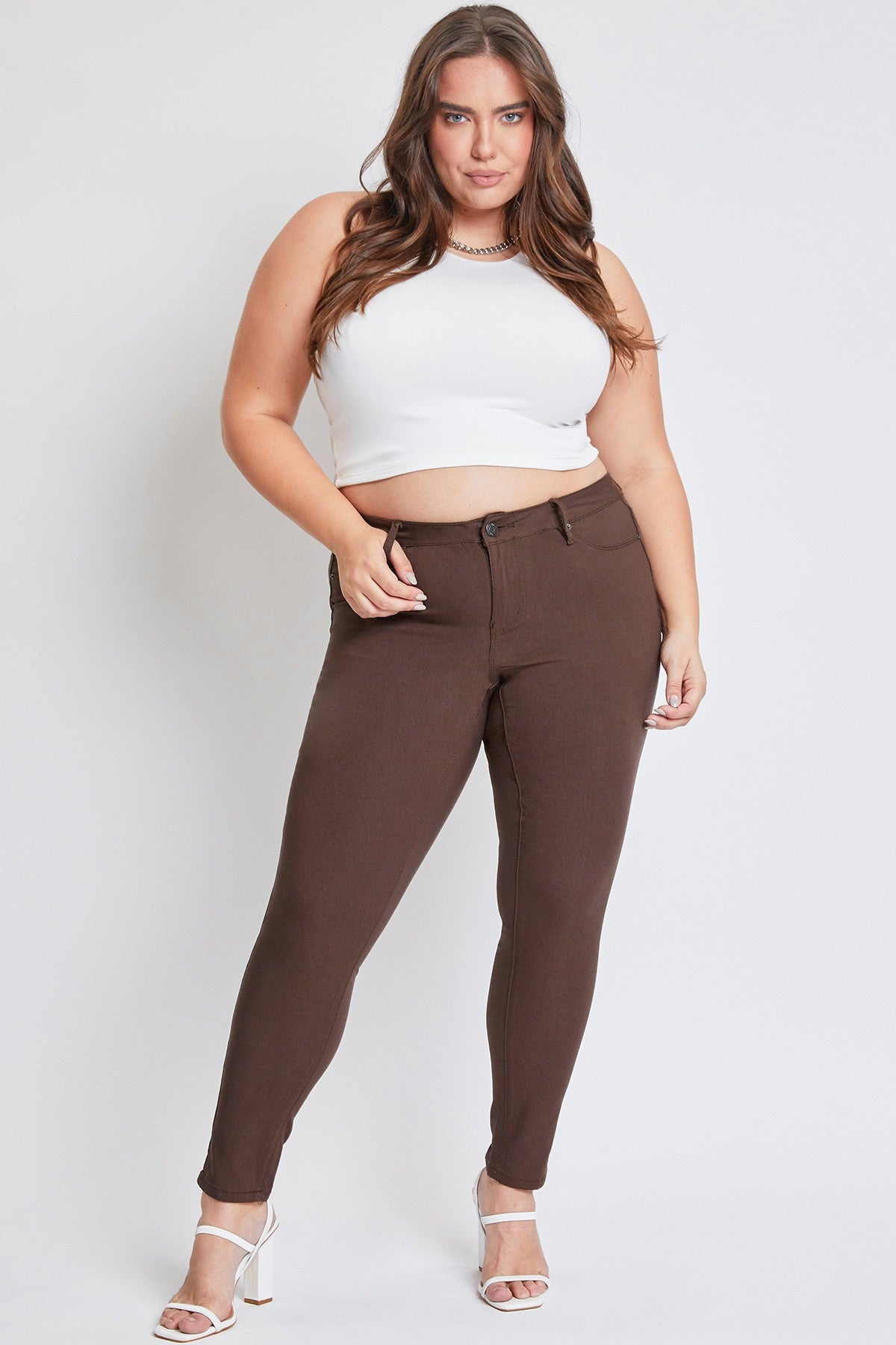 Pantalon ultra stretch - Cocoa