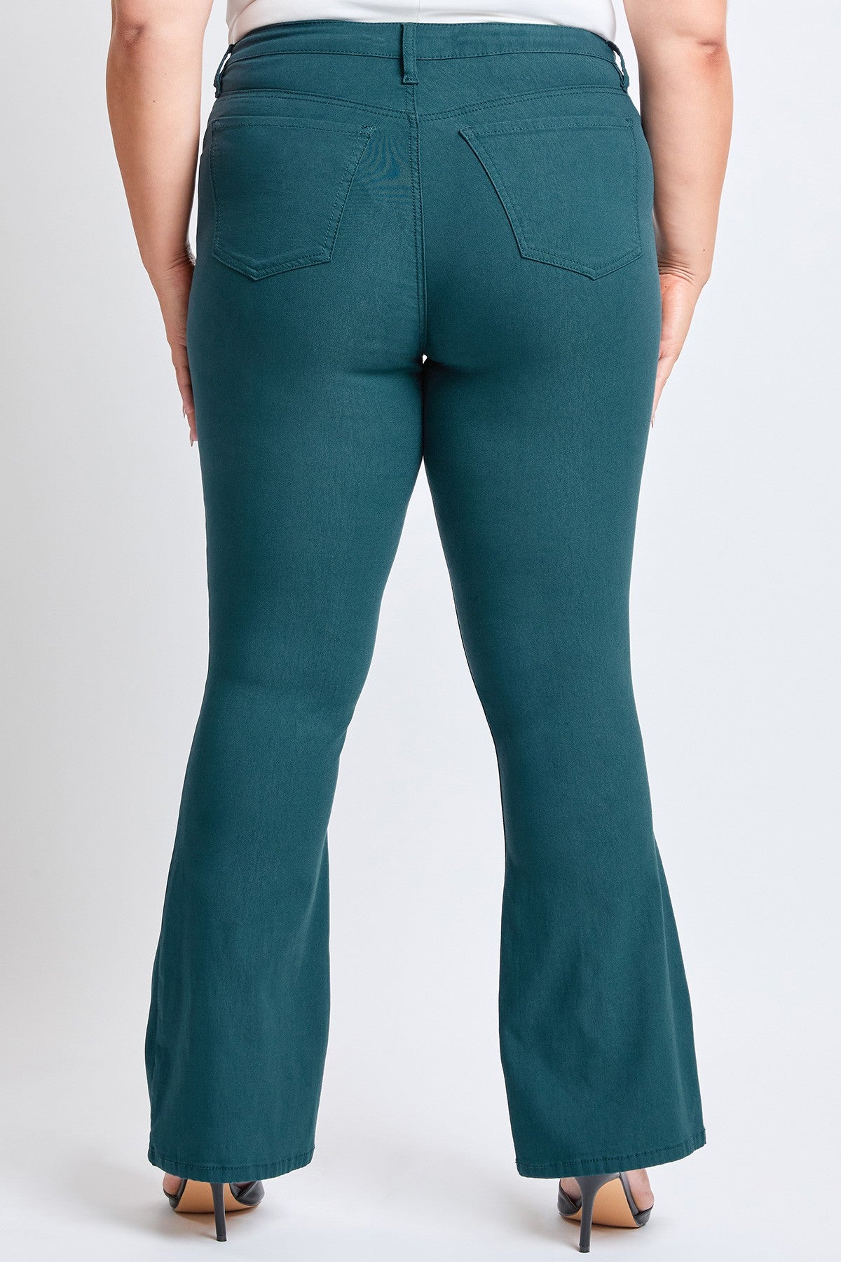 Pantalon ultra stretch évasé - Sarcelle