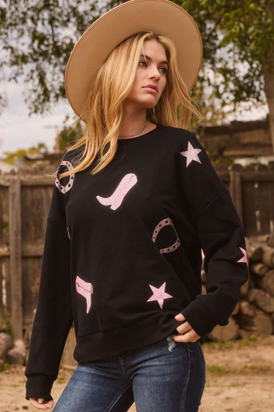 PRÉVENTE/PRESALE- Sweat-shirt cowgirl