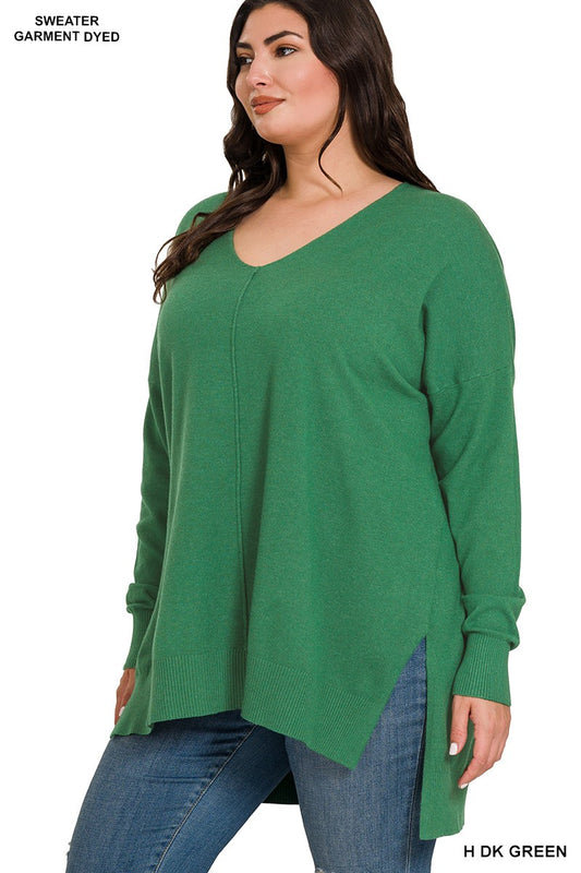 PRÉVENTE - Pull tunique passe-partout ultra doux - Dark green