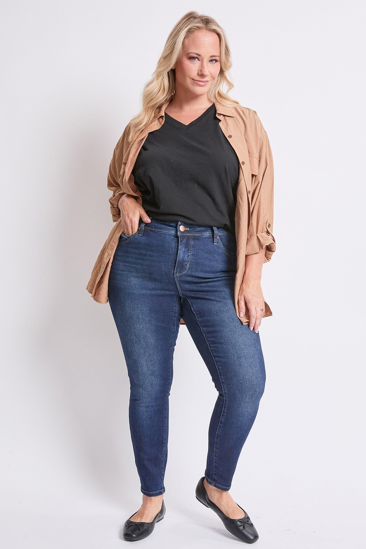 Jean skinny curve confidence - Blue black