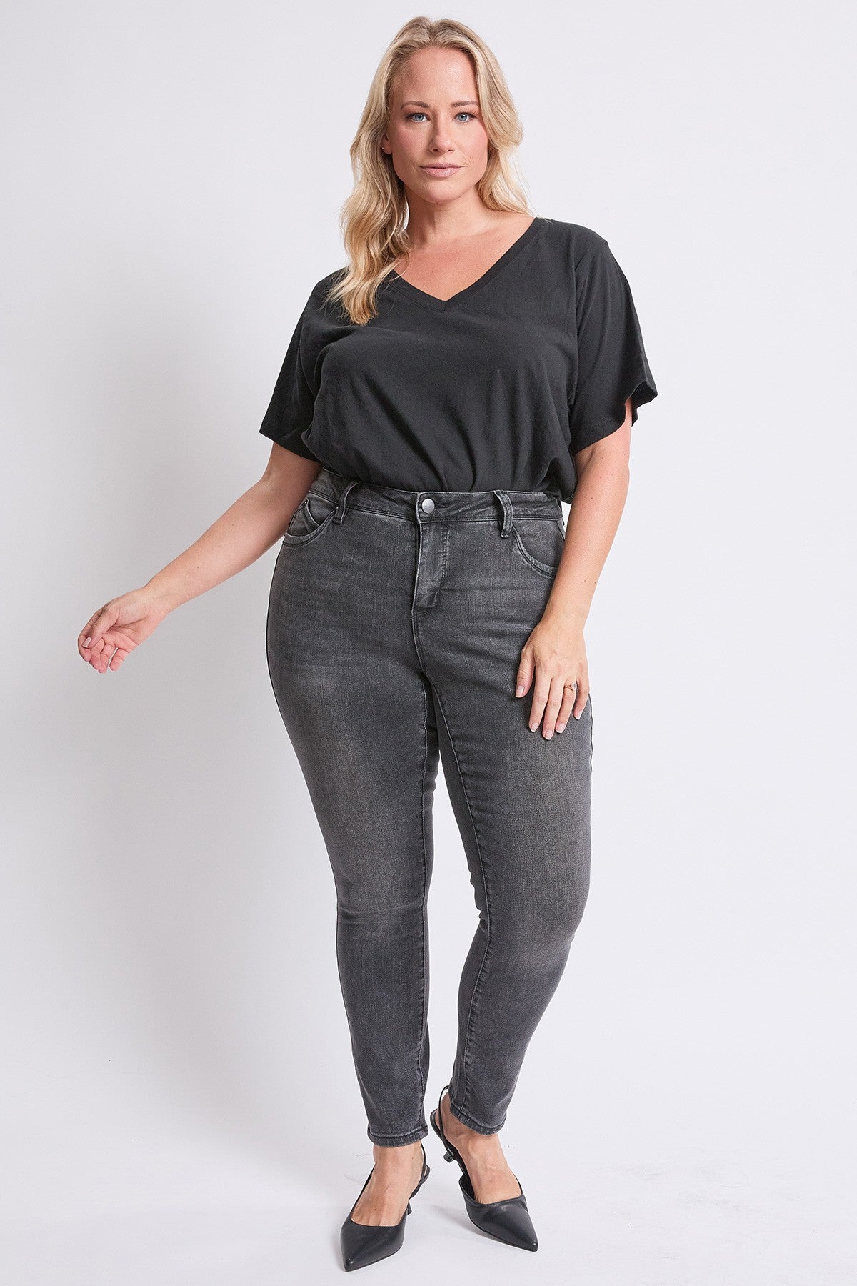 Jean skinny curve confidence - Faded black