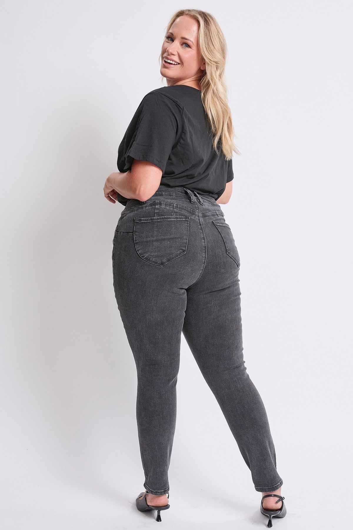 Jean skinny curve confidence - Faded black