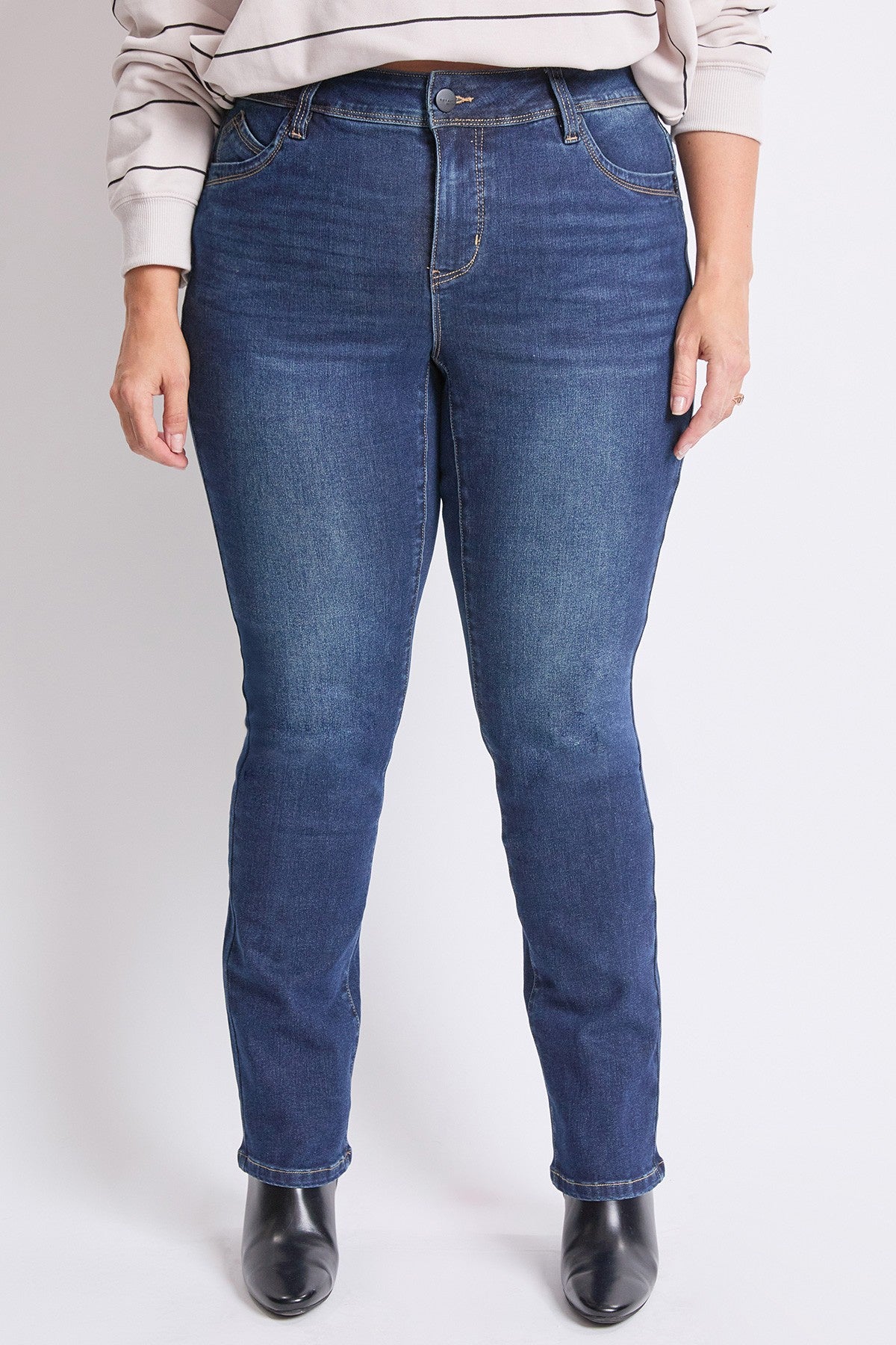 Jean à jambe droite taille haute blue black (31 po)