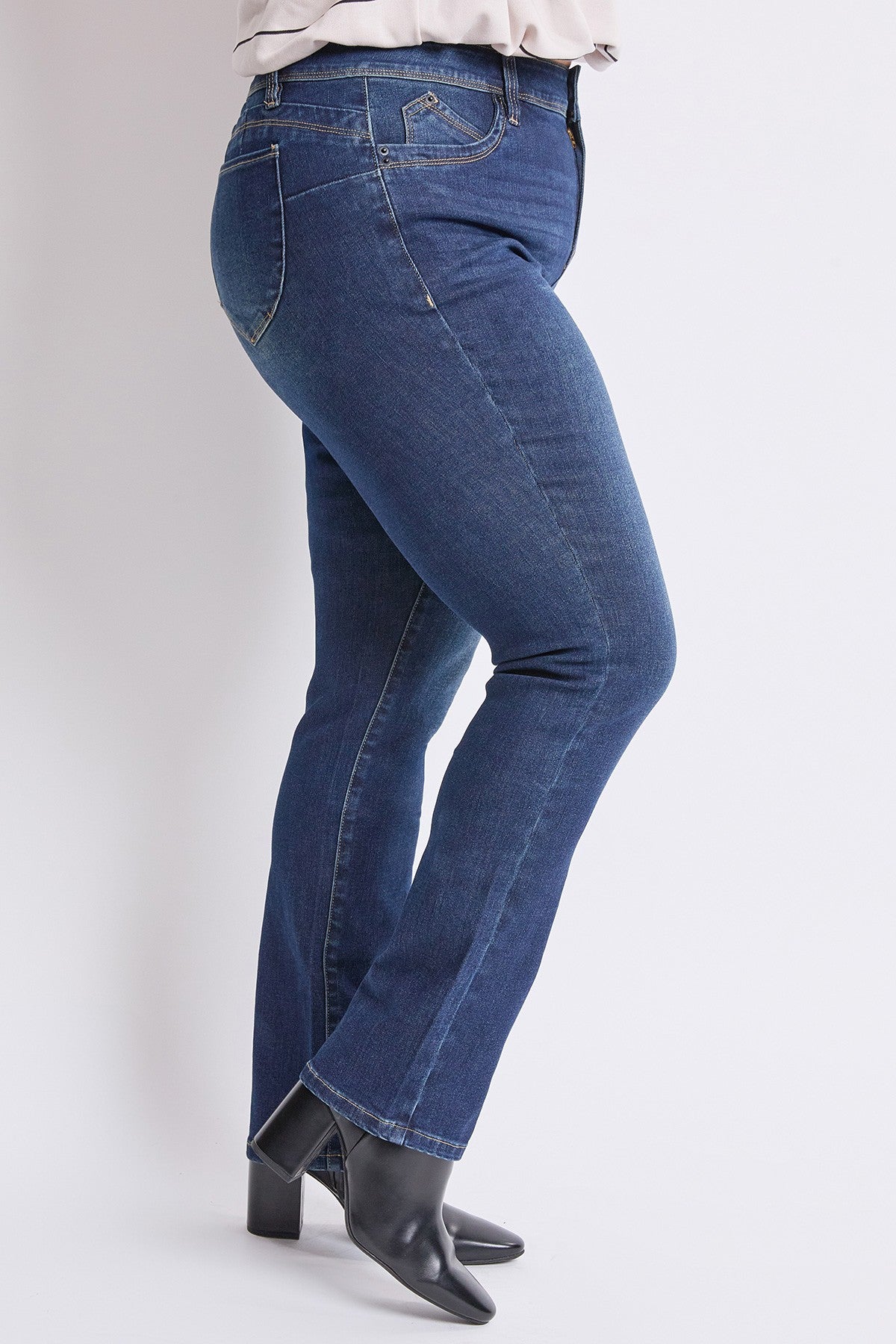 Jean à jambe droite taille haute blue black (31 po)