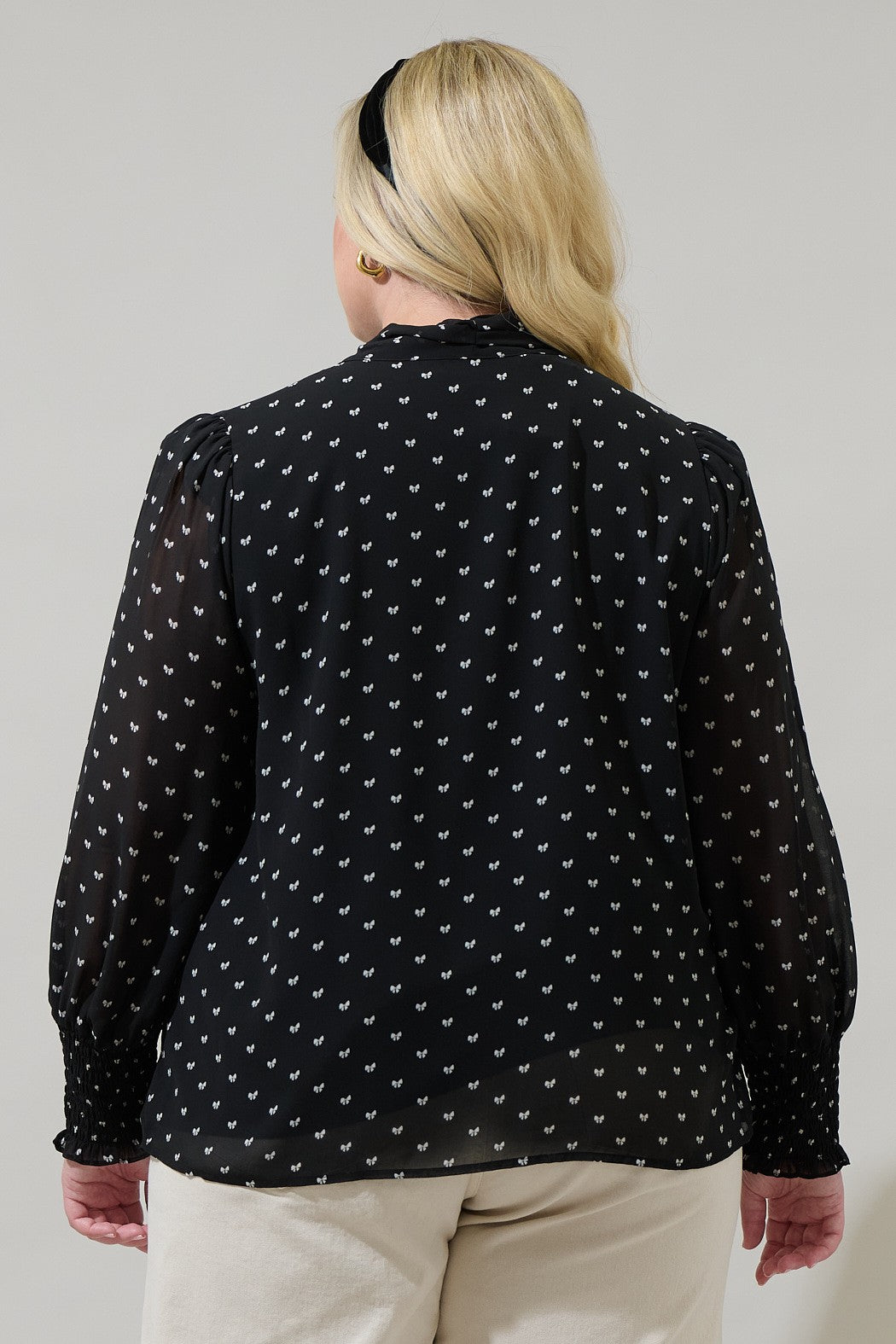 Blouse Juliette - Noir à boucles