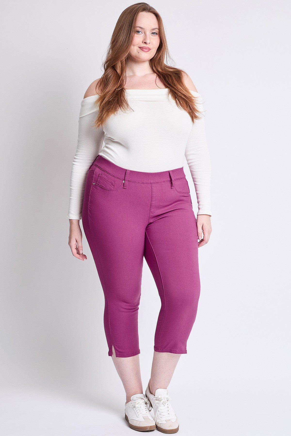 Capri ultra stretch sans bouton - Jazzberry (23 po)