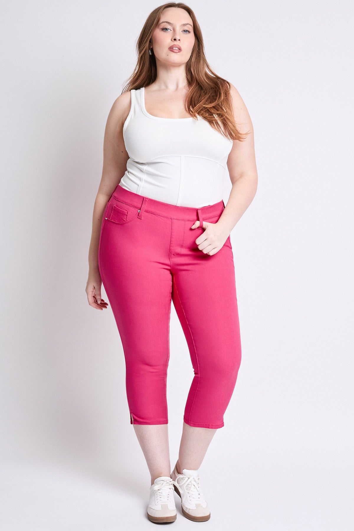 Capri ultra stretch sans bouton - French pink (23 po)