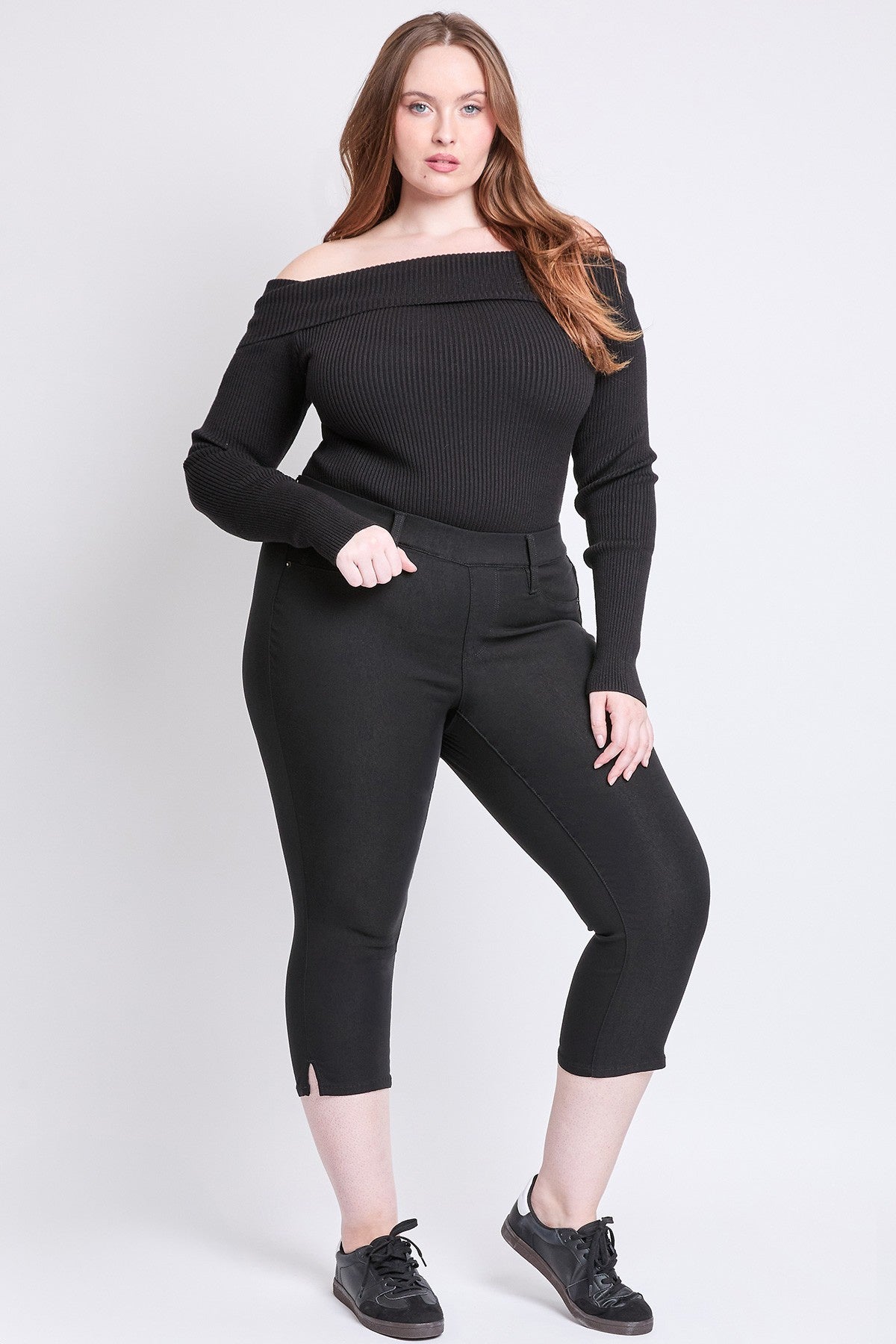 Capri ultra stretch sans bouton - Noir (23 po)