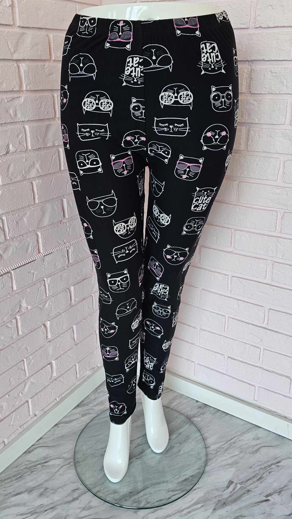 Pattern leggings - Small cats (size 20 to 24)