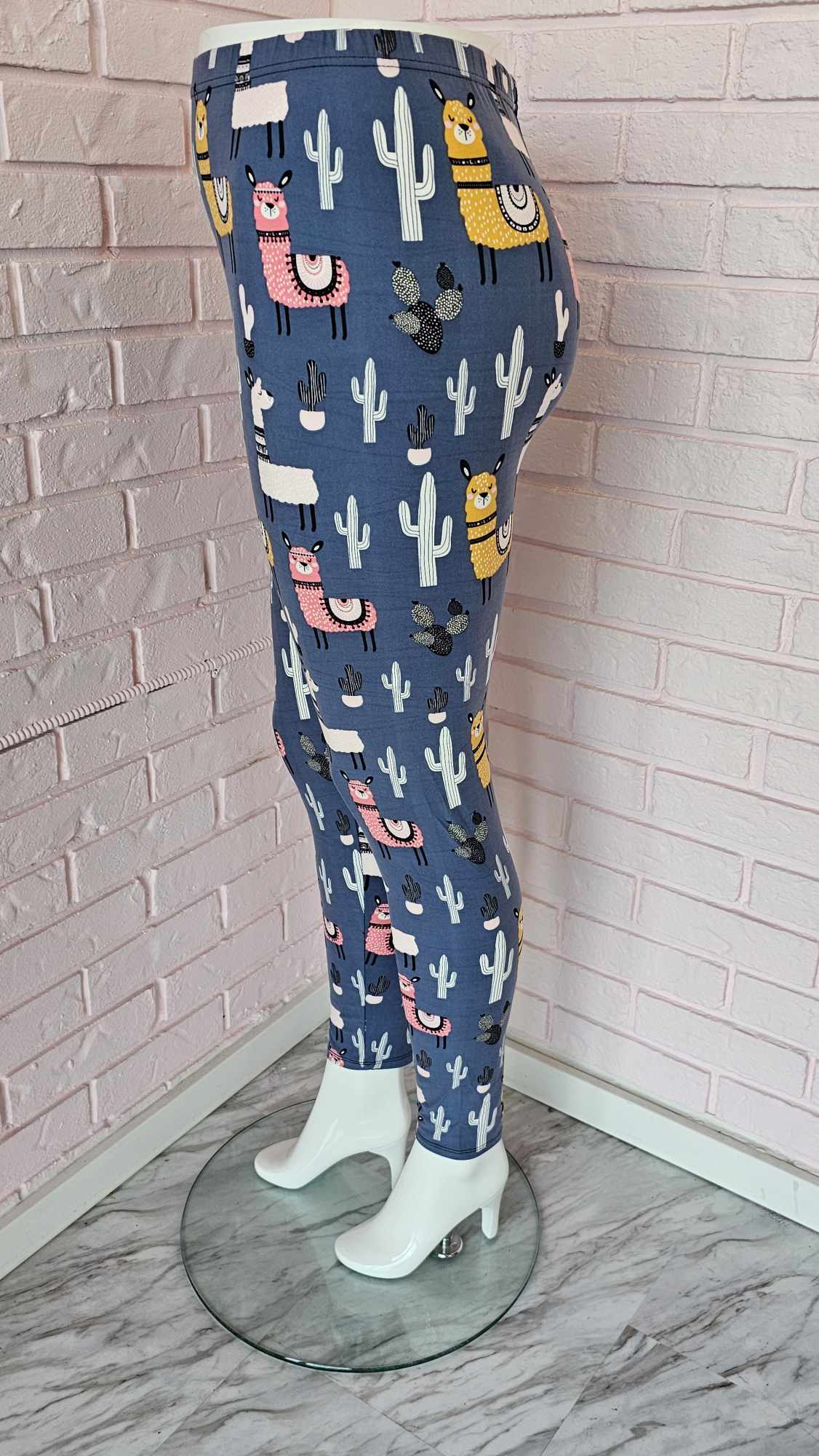 Legging à motif - lamas et cactus (Taille 14 à 24)