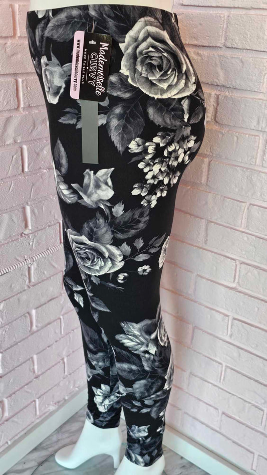 Legging à motifs de roses (Taille 14-20)