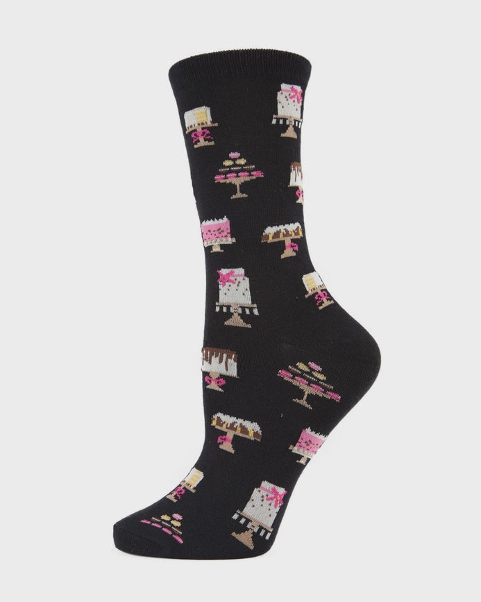 Chaussettes en bamboo - Sweet treats (noir)