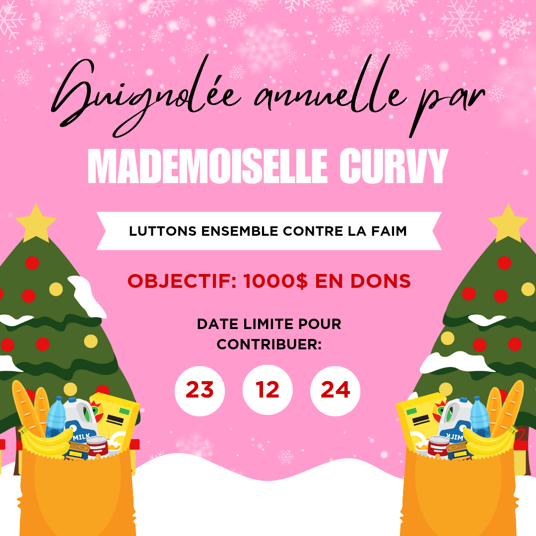 Faire un don pour la Guignolée de Mademoiselle Curvy