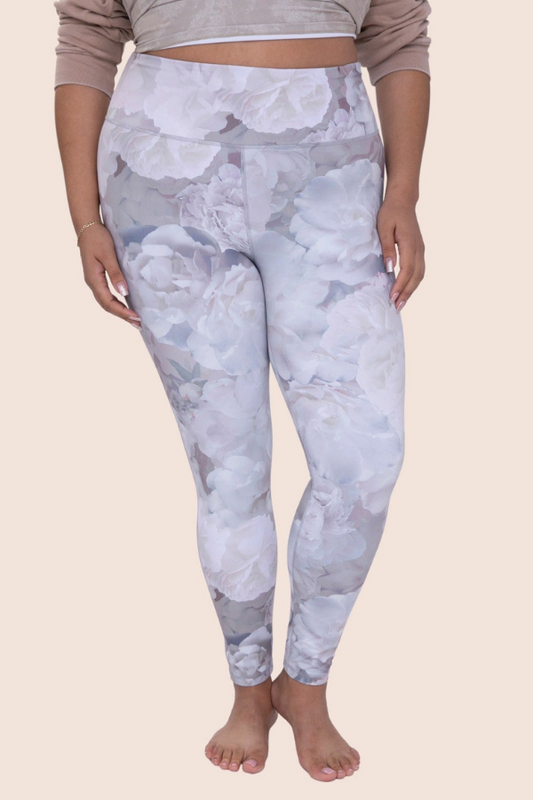 Legging sport floral (Contrôle du ventre)