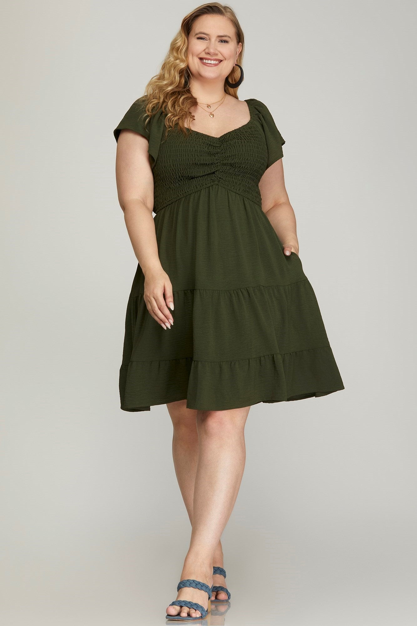 La robe Olivia (olive)