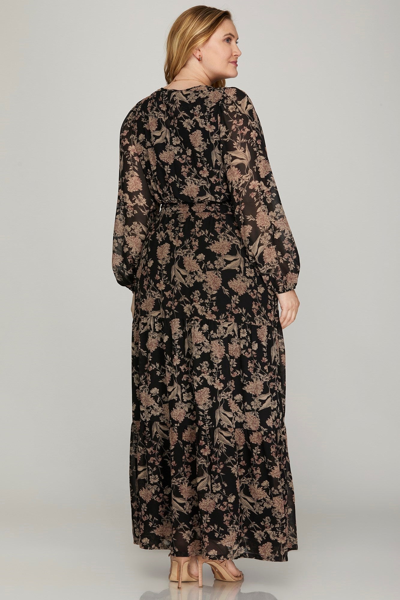 Robe longue Éléonore (noire)