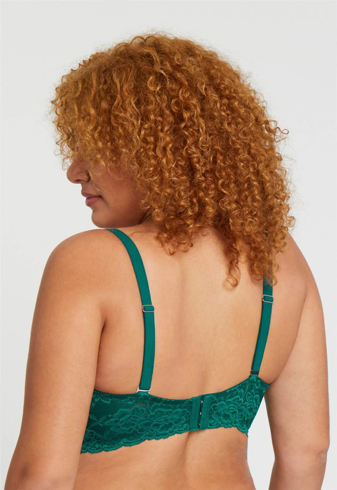 Bralette en dentelle avec support élevé (jade)