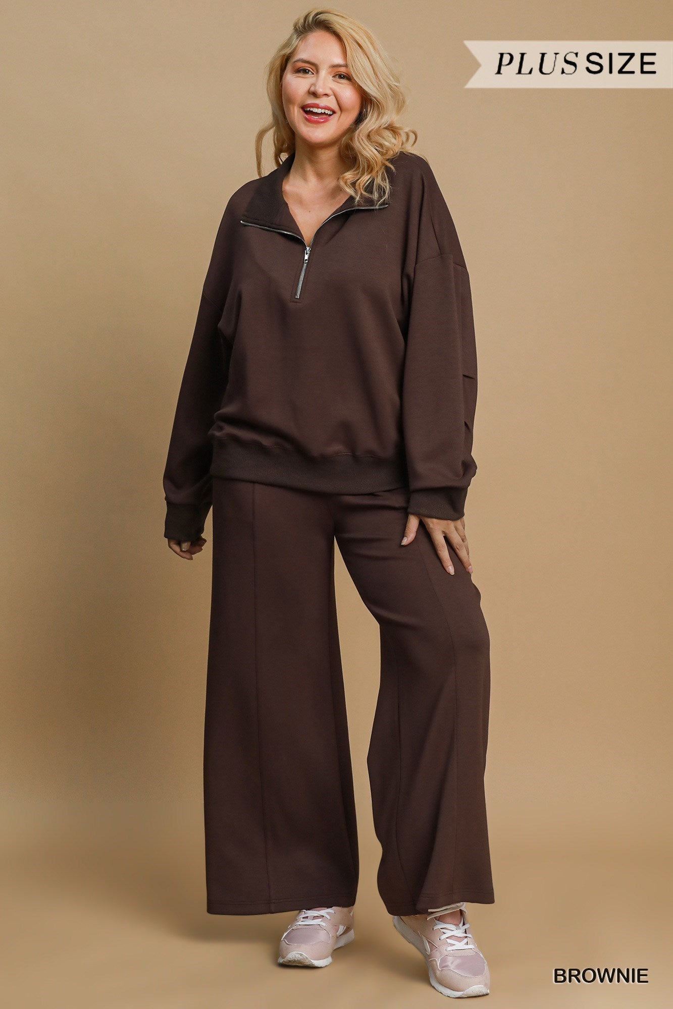 Pantalon luxeknit - Brownie