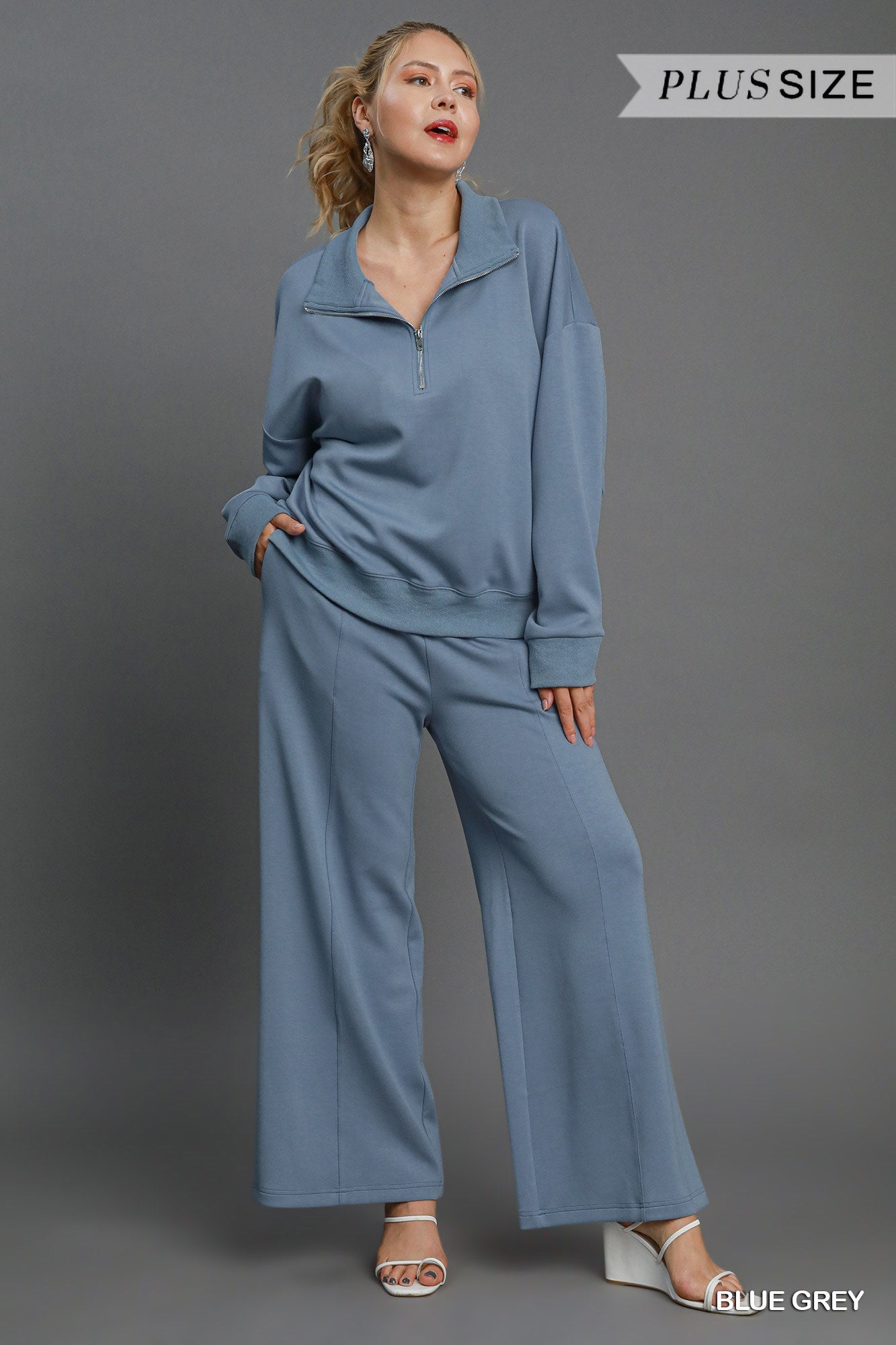 Pantalon luxeknit - Bleu gris