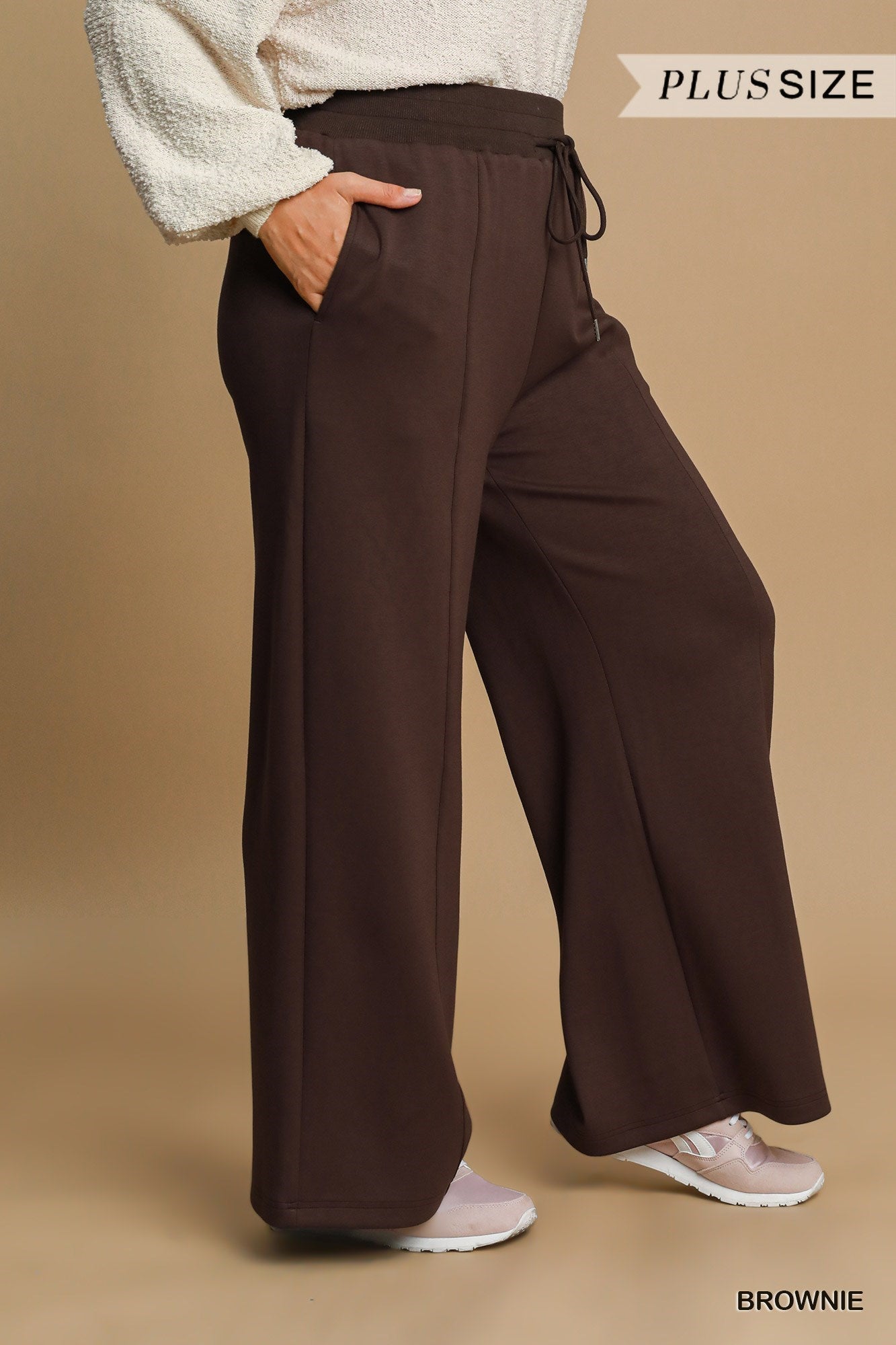 Pantalon luxeknit - Brownie