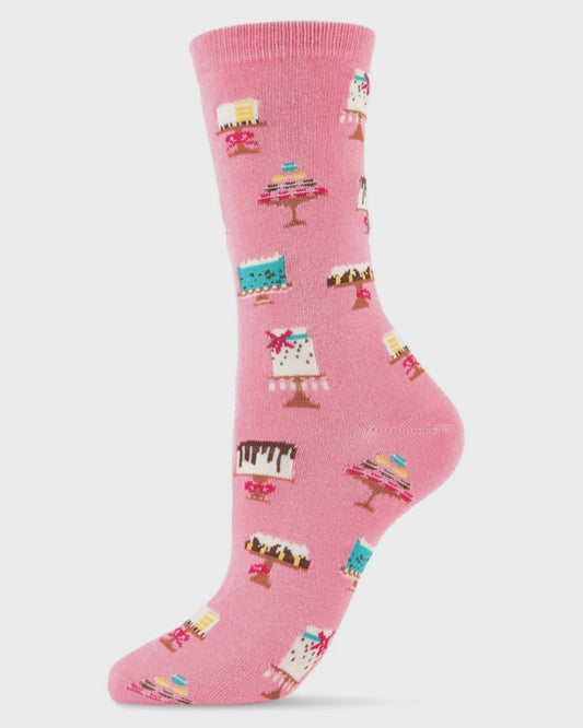 PRÉVENTE - Chaussettes en bamboo - Sweet treats (rose)