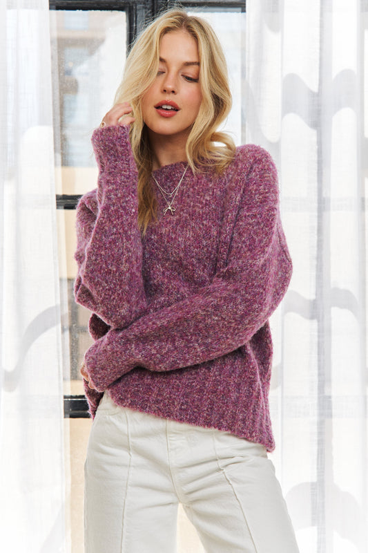 Pull multi tons - Mauve