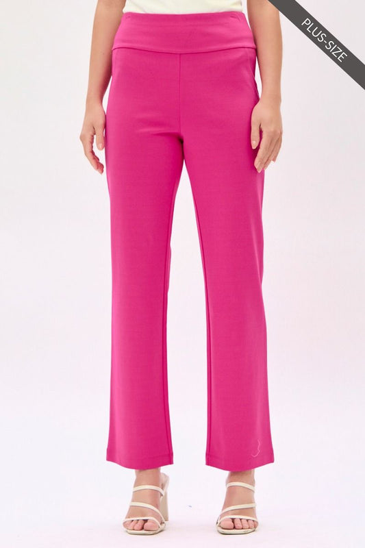 PRÉVENTE - Pantalon propre à jambe droite fuschia (29 po)