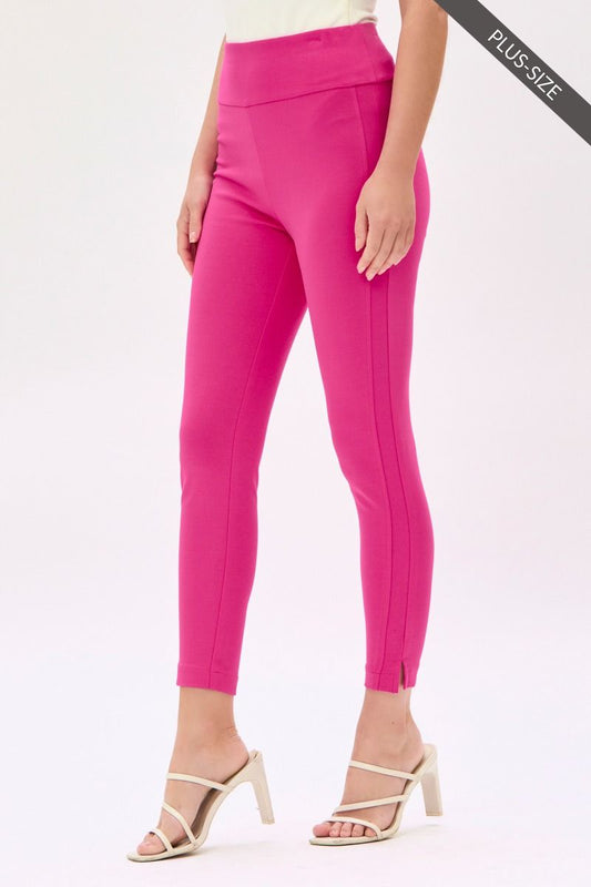 PRÉVENTE - Pantalon propre polyvalent taille haute fuschia (26 po)