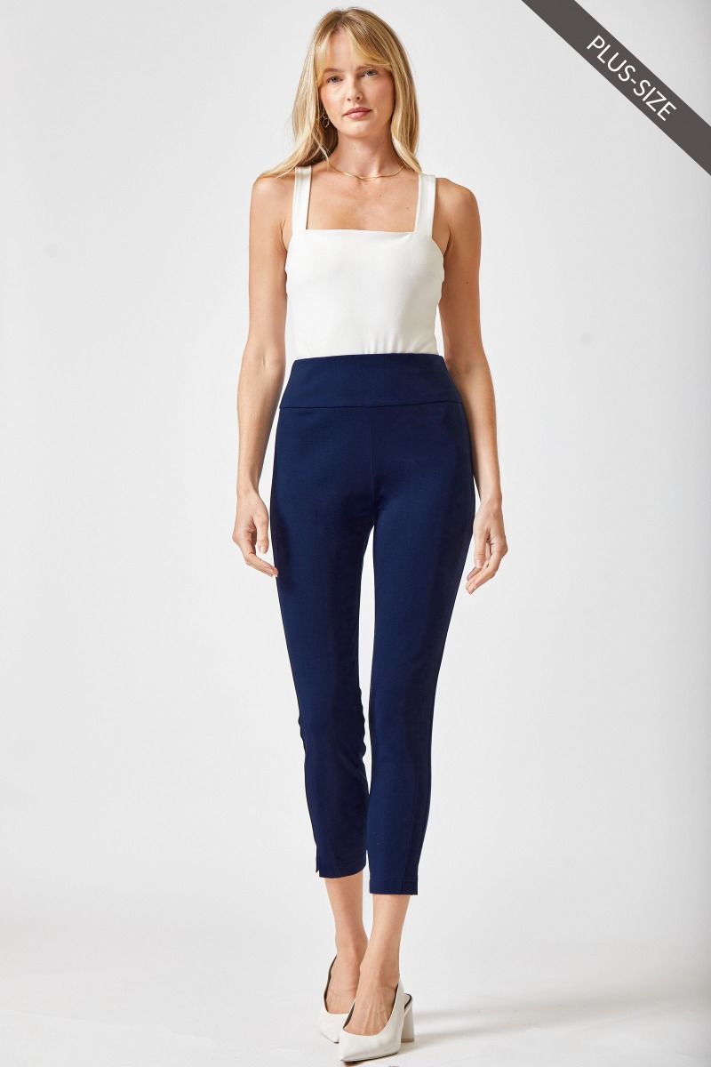 Prévente - Versatile high waist navy pants (26 in)