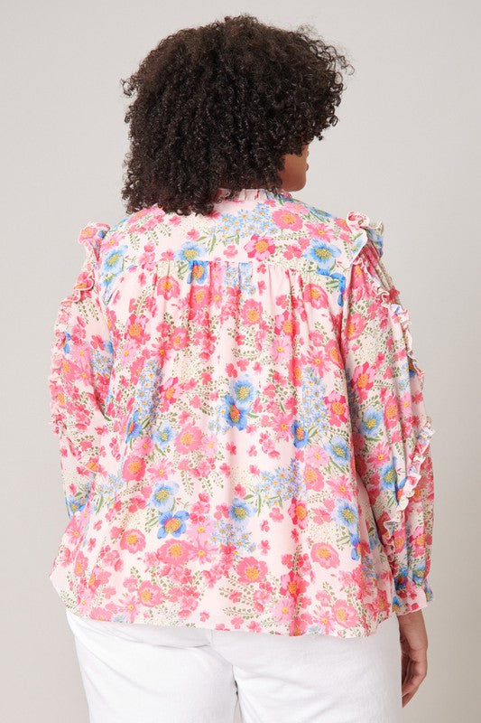 Blouse florale Constance