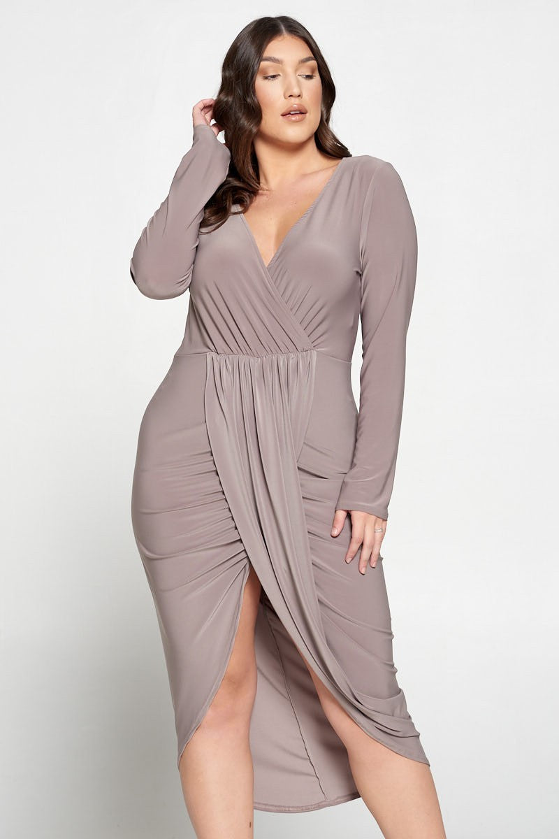 La robe ultra flatteuse - Taupe