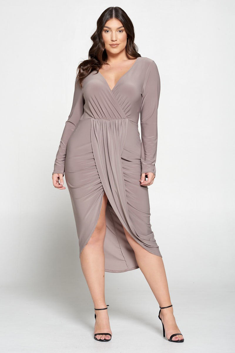 La robe ultra flatteuse - Taupe