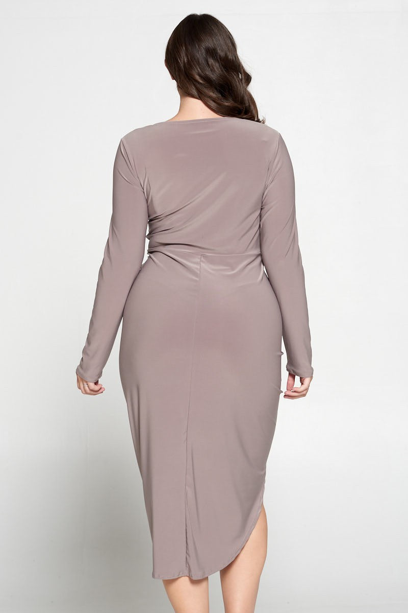 La robe ultra flatteuse - Taupe