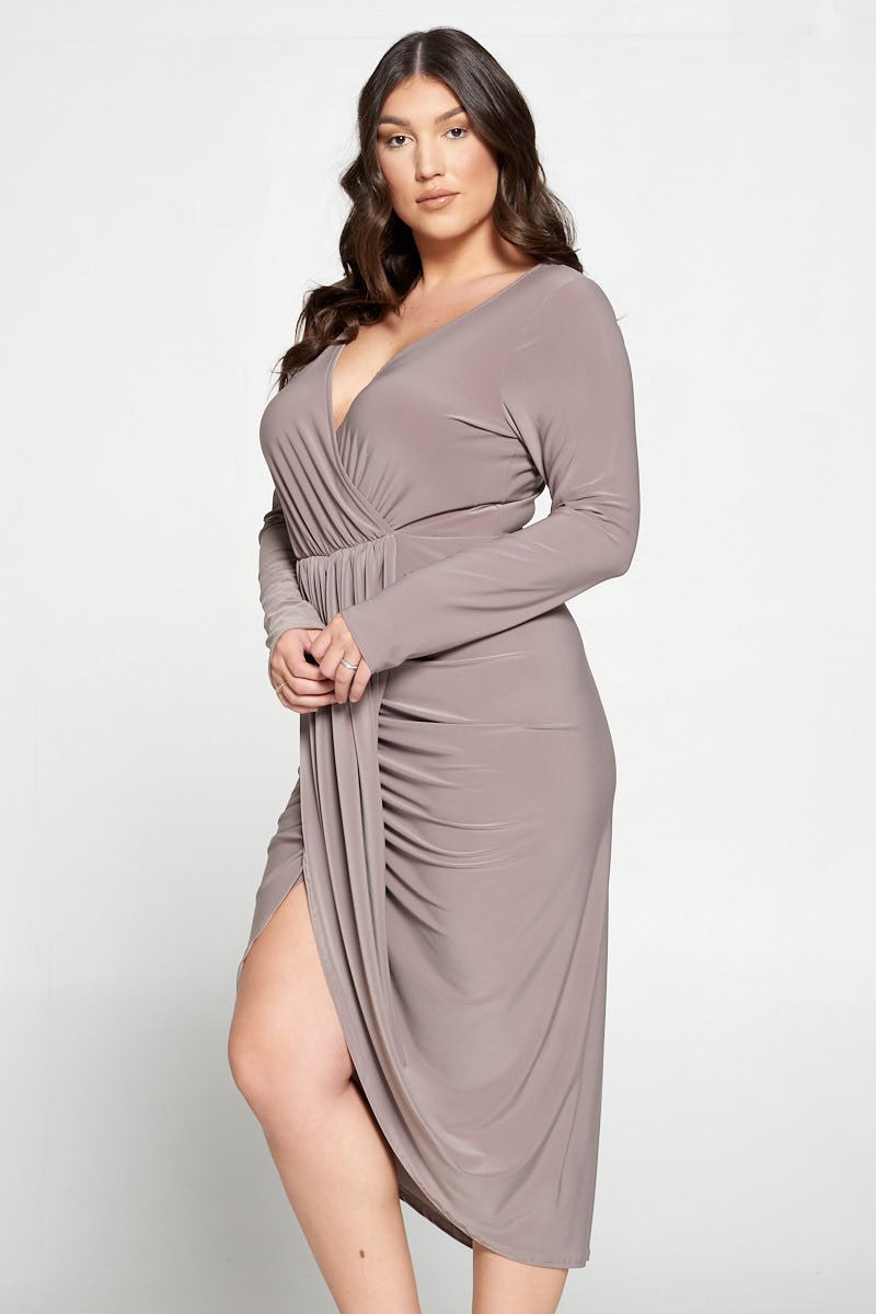 La robe ultra flatteuse - Taupe