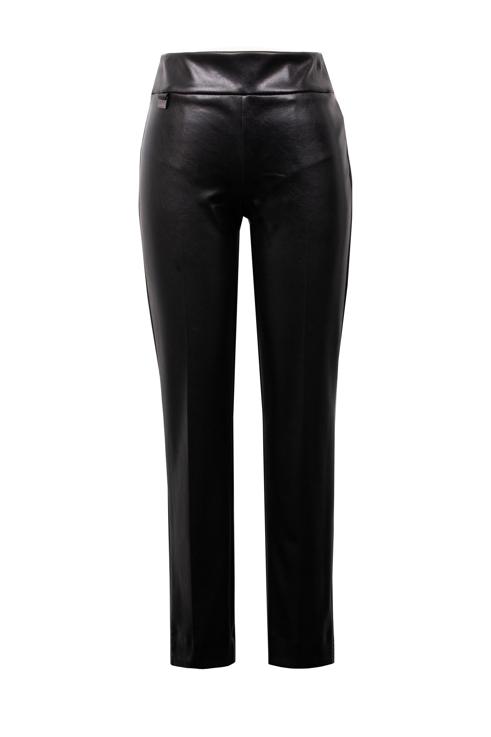 pantalon homme cuir noir en veau noir modèle Barcilia, cuir épais