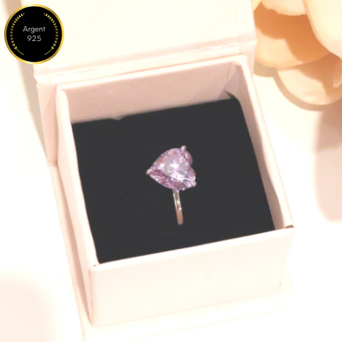 Bague Romance (violet) - Argent sterling 925