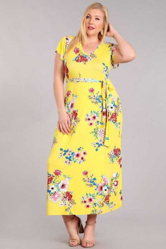 Robe longue floral d'été