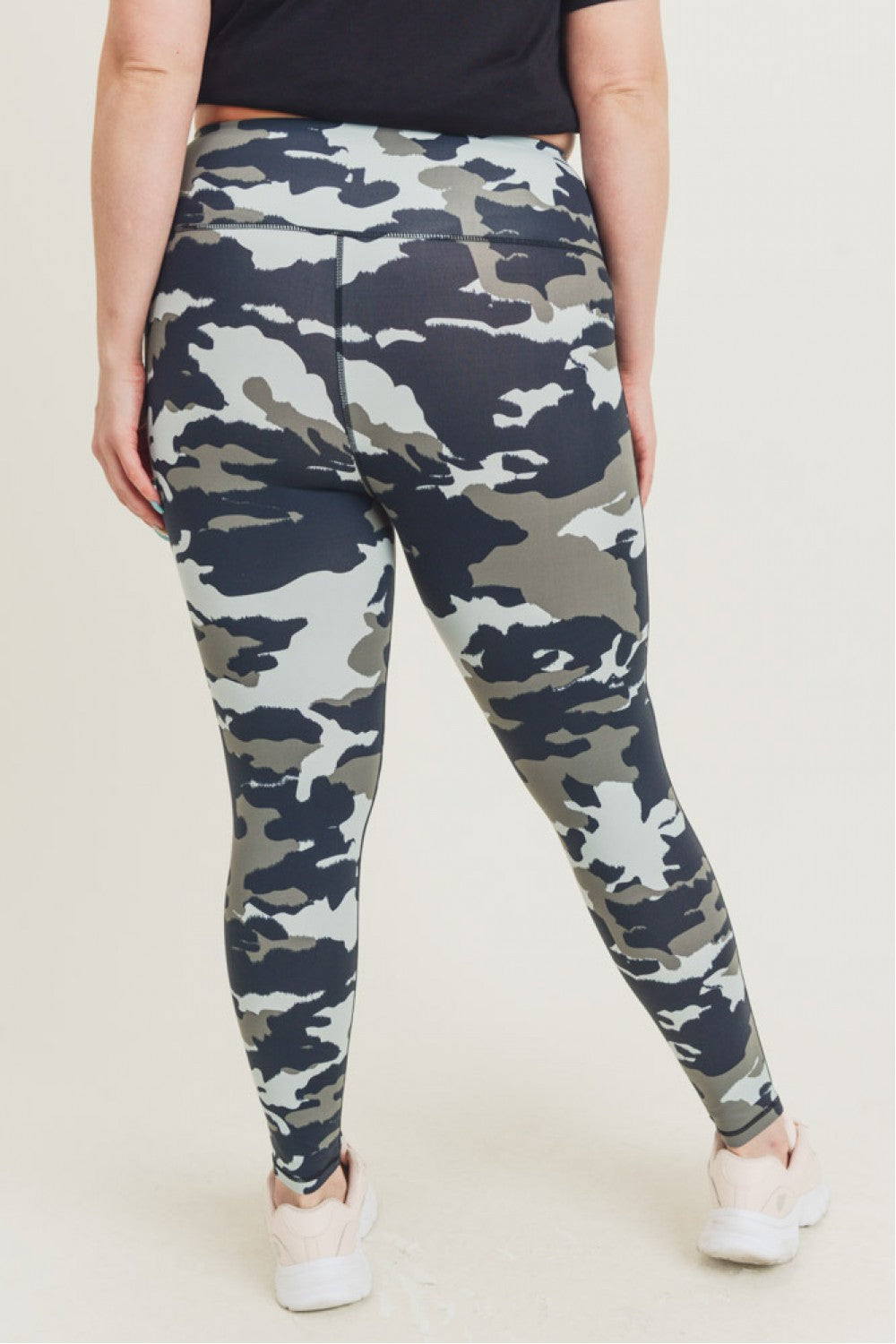 Armoured Patterned Sports Leggings (Tummy Control)