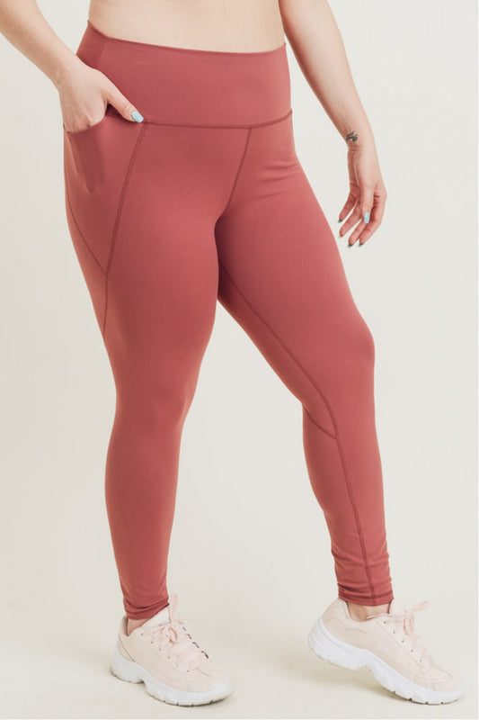 Legging orangé ultra confort - (Contrôle du ventre)